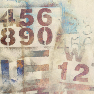 Numbered I - Wrapped Canvas Painting