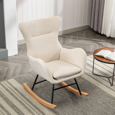 Chaise berçante en métal