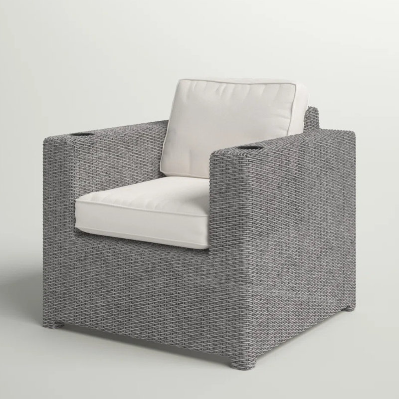 Chaise ergonomique ergonomique pour terrasse avec coussins - posture optimale gris moderne pour le jardin, structure antirouille, coussins antidérapants, inclinable réglable