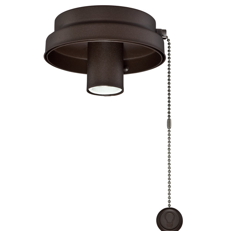 Ceiling Fan Low Profile Light Kit Fitter - Oil-Rubbed, Oil-Rubbed Bronze