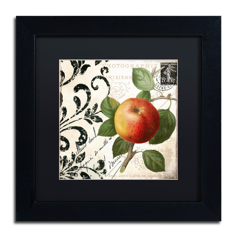 Jadaya «Les Fruits Jardin IV», impression encadrée, H 11 po x l 14 po x P 0,5 po, Noir