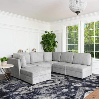 Brentwood Upholstered U-Shaped Sectional Reversible