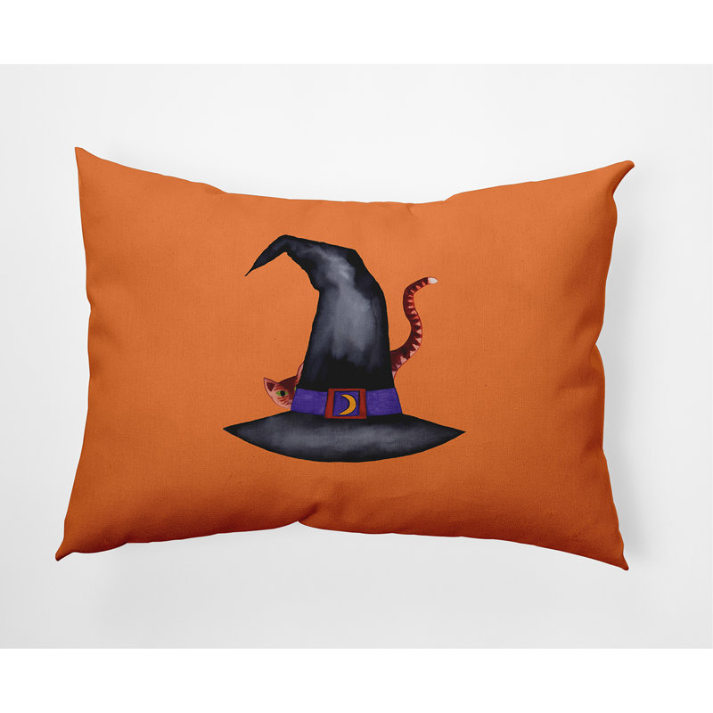  Coussin lombaire d'extérieur carré Cat, Orange