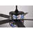 Eve-3 Tiffany Style Two Tier Shaded Ceiling Fan With Light