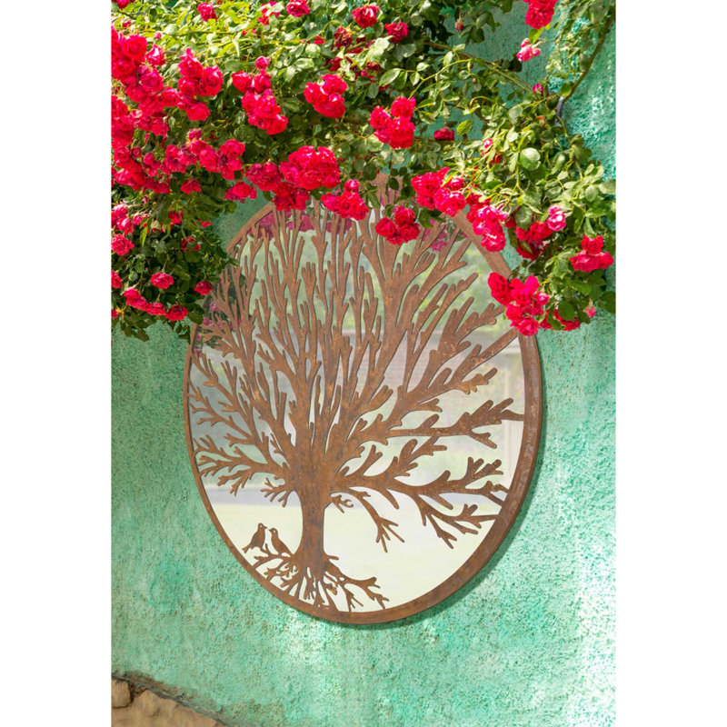 Ekanta Wood Flat Wall Mirror