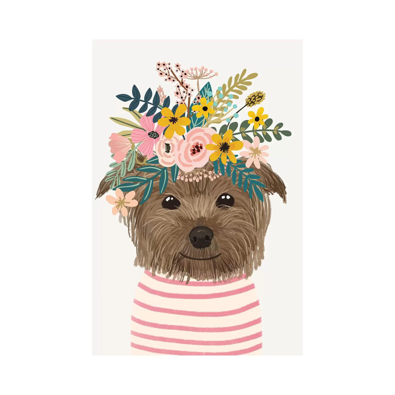 Yorkshire Flowers by Mia Charro - Wrapped Canvas Gallery-Wrapped Canvas Giclée, 101.6 cm H x 66.04 cm W x 3.175 cm D