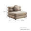 Jubilee Modular Performance Velvet Armless Chair In Mulberry-104318256