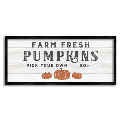" Farm Fresh Pumpkins Country Sign " by CAD Designs