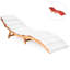 Chaise de patio pliante avec coussins McAlester