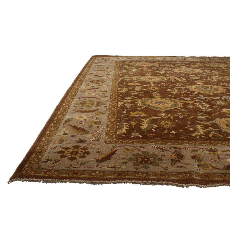 Algertha One-of-a-Kind 9' X 12' Wool Area Rug in Red