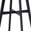 Ensemble de 2 chaises de bar en bois, chaises de îlot de cuisine rembourrées et modernes, tabouret à hauteur de comptoir avec dossier, chaises en bois avec repose-pieds pour pub, salon, restaurant