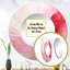 «Rolunda Gold and Pink Minimal Abstract River I», miroir décoratif Fuschia, miroir mural rond traditionnel, impression d'art en métal-2032516308