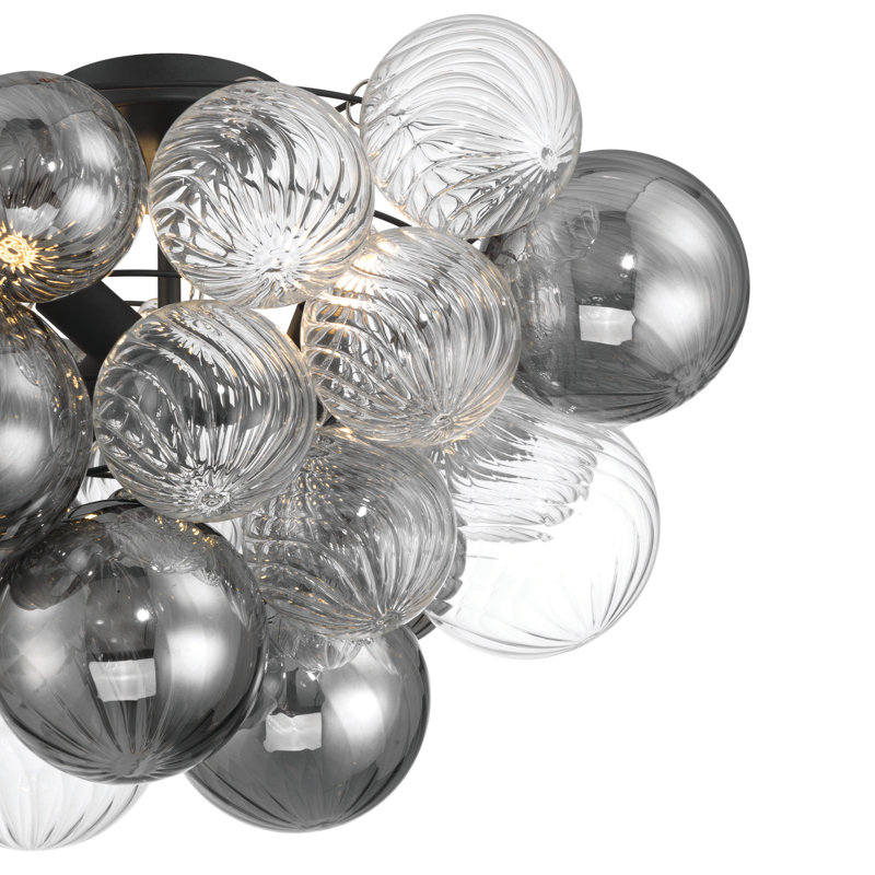 Glass Semi Flush Mount