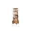 Bibliothèque rotative à 5 niveaux avec roulettes et tiroir-658855884-658855886