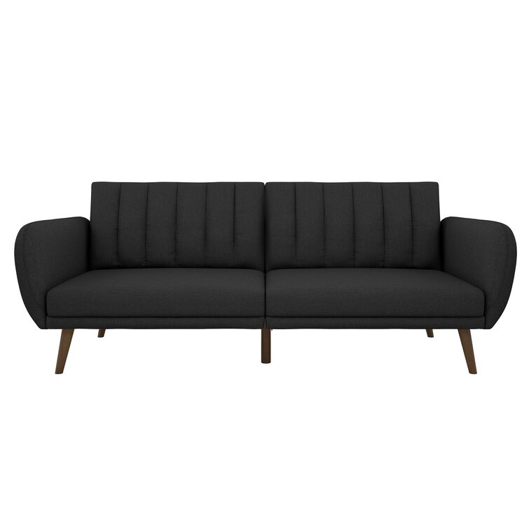 Novogratz Brittany 81.5" Round Arm Convertible Sofa