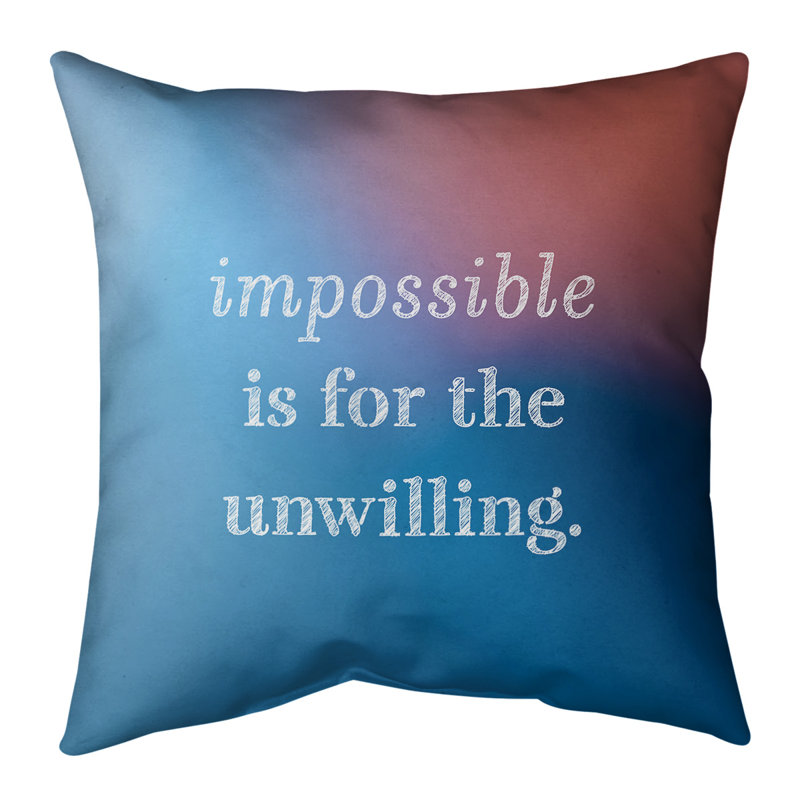 Coussin de sol, 40 po x 40 po, Bleu / Rose