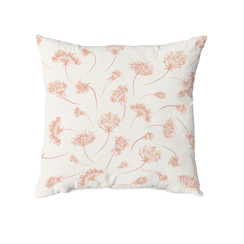  Housse de coussin carré et insert, Orange, 18" x 18"