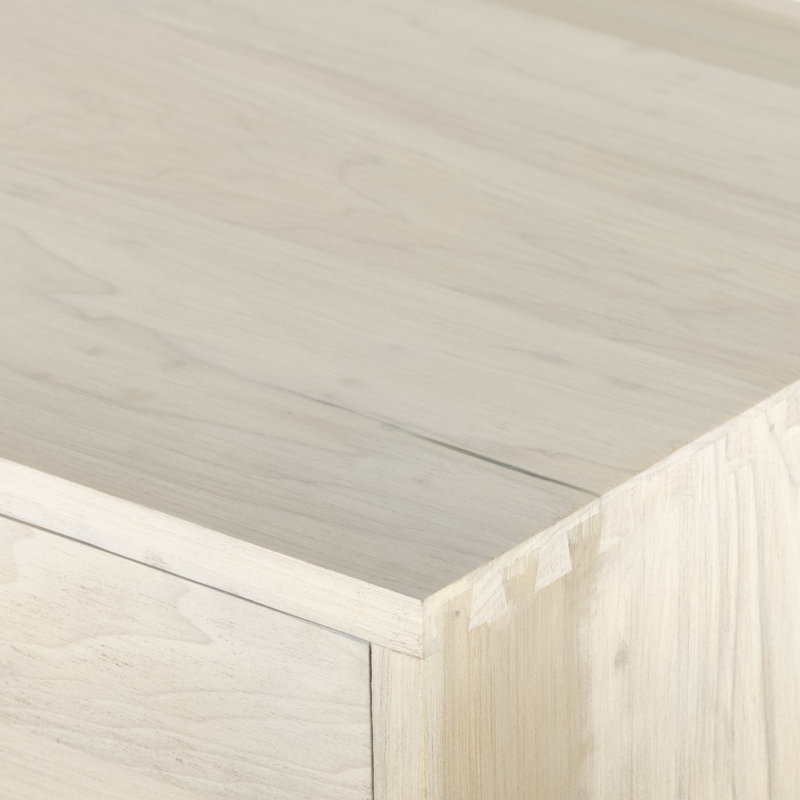 Trey 5 - Drawer Solid Wood Dresser, Dove Poplar