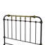 Mobilier de chambre à coucher style transitionnel noir antique 1pc