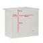 Mersey Wall Mounted Galvanised Steel Lockable Weatherproof Post Box - 39x35x20cm-64111966