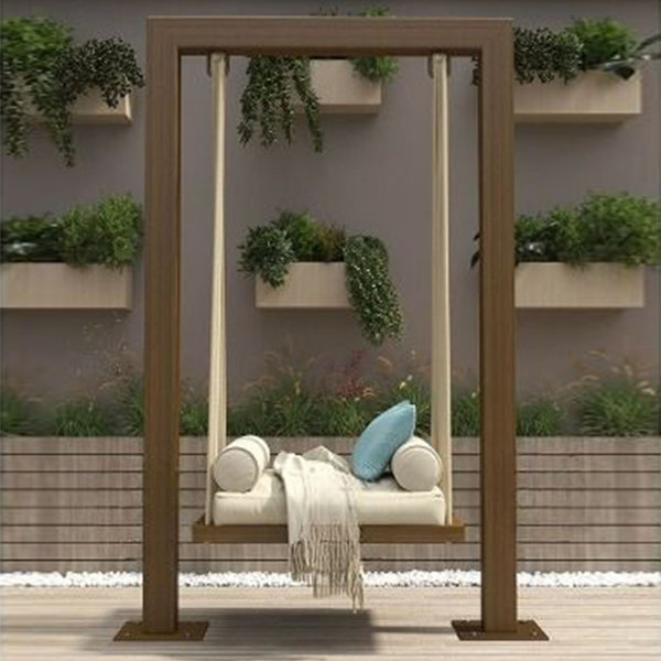 RARLON Outdoor Swing Balcony Hanging Chair Porch Swing | Wayfair
