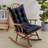 Rocking Chair Cushion 2 Piece Tufted Non Slip Set of Upper and Lower Cushions-292756225