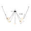 Mineral 5-Light Brass dimmable LED Chandelier-1670624191-1670624190