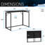 Bureau pliant peu encombrant pour la chambre à coucher du salon-1257819375