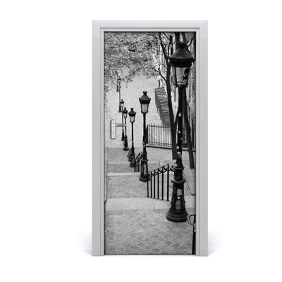 Stairs Adhesive Door Decal
