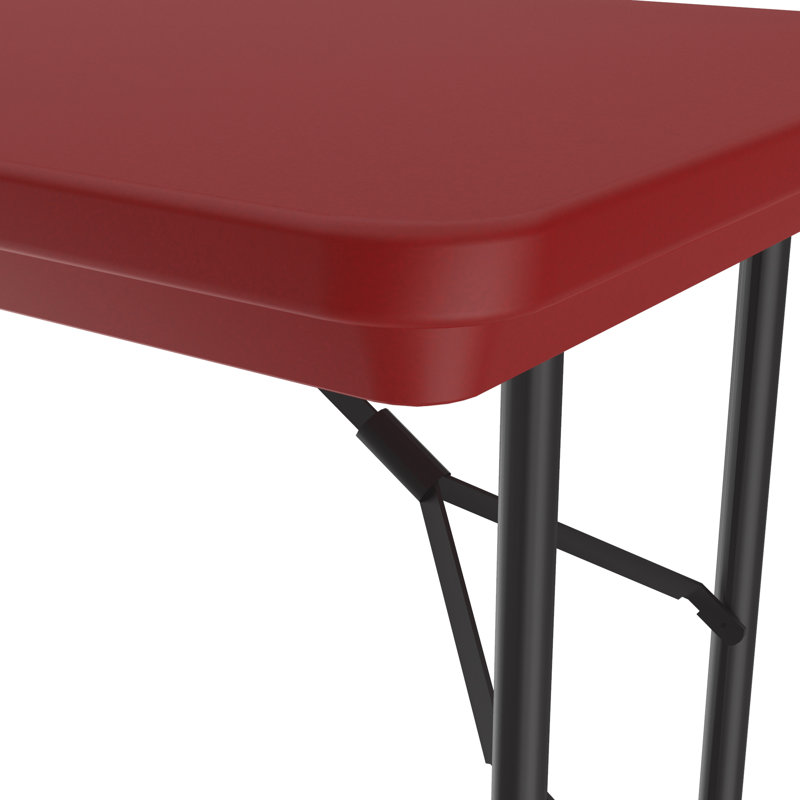 Rectangular Banquet Table, 29" H x 48" L x 24" W, Red