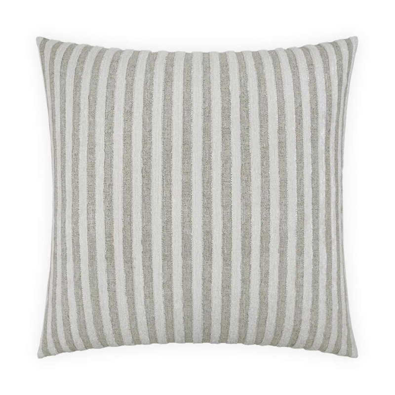 Limits Striped Pillow Cover & Insert, Bolster 14"H x 42"W, White