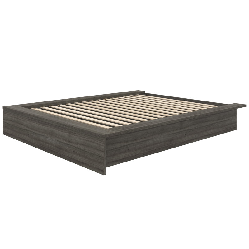 Hamdija Platform Bed, Queen, Gray Oak