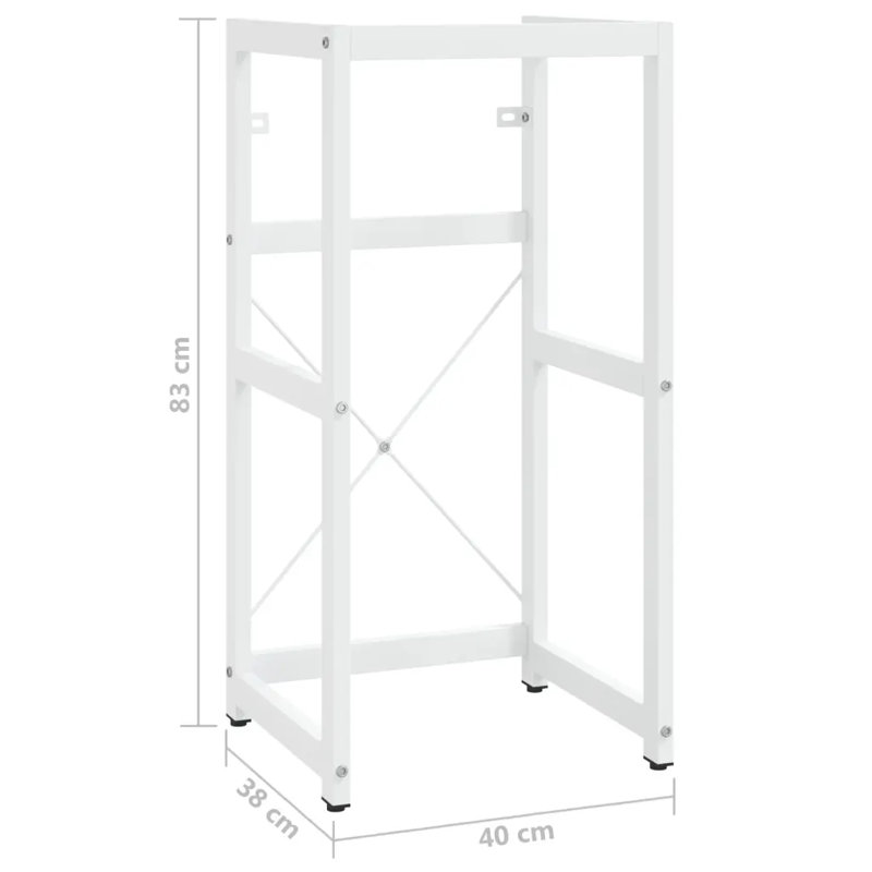 Harprit 40cm Single Bathroom Vanity Base Only, White