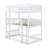Kayda Twin Over Twin Over Twin Triple Rubber Wood Bunk Bed, With Ladders, Guardrails Detachable Bunk Bed-106307181