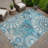 Machine Washable Indoor/Outdoor Chantille ACN2335 Paisley Rug-242006363