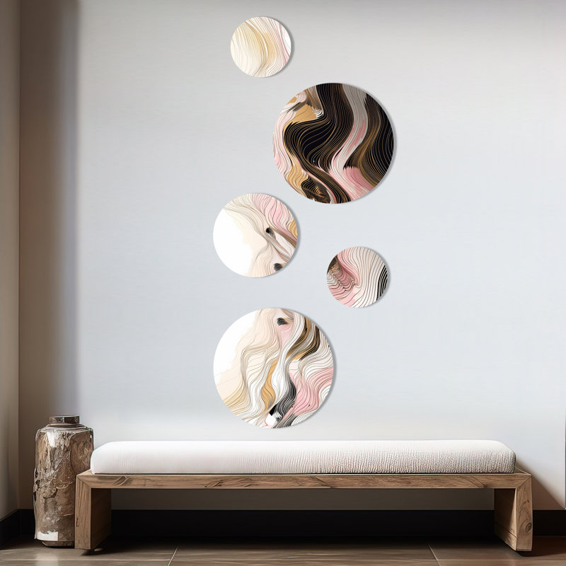 Abstract Wall Decor on Metal
