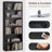 63'' H Rectangular Freestanding Adjustable and Anti-tip 6-Tier Bookcase-89479153-89479152