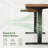 Lilja Electric Height Adjustable Standing Desk with Keyboard Tray-521317853-473560488