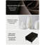Repose-pieds en cuir noir avec repose-pieds