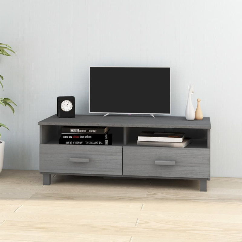 Haether TV Stand, Dark Grey
