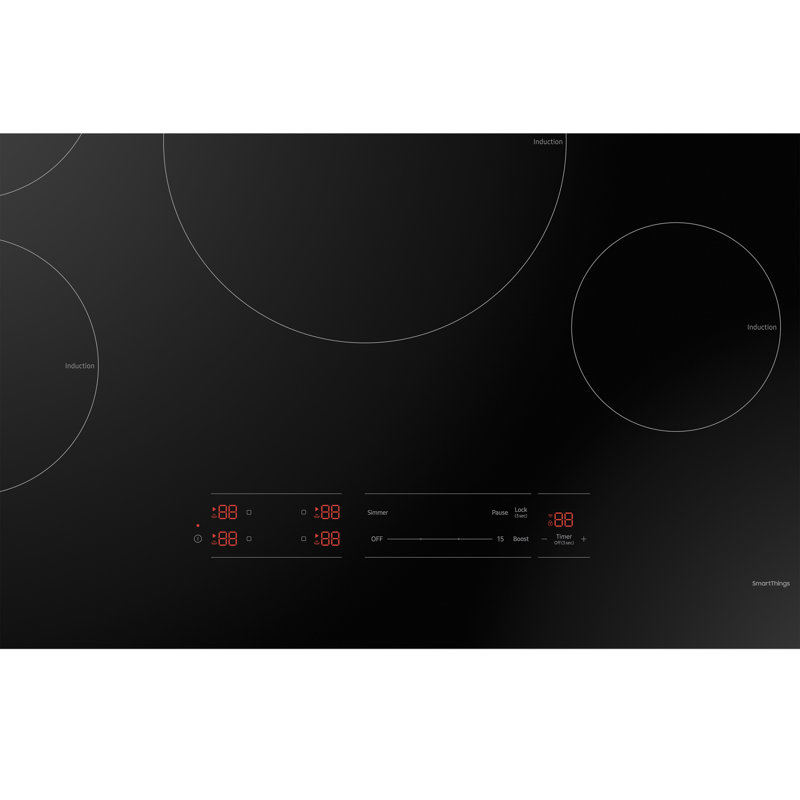 Samsung 30" Black Ceramic 4-Burner Induction Cooktop