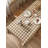 Brown Plaid Woven 100% Cotton Tablecloth With Pom Pom 56" W X 96" L-1074294632-1074294630