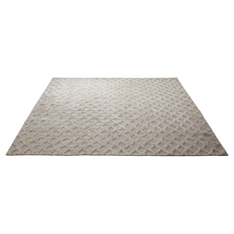 Cyclone Geometric Wool Hand Woven Area Rug, 60  x 110cm