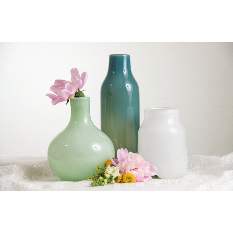 Vase en verre 13,78 po