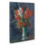 Vase Of Flowers by Gustave Caillebotte - Wrapped Canvas Painting-61852744