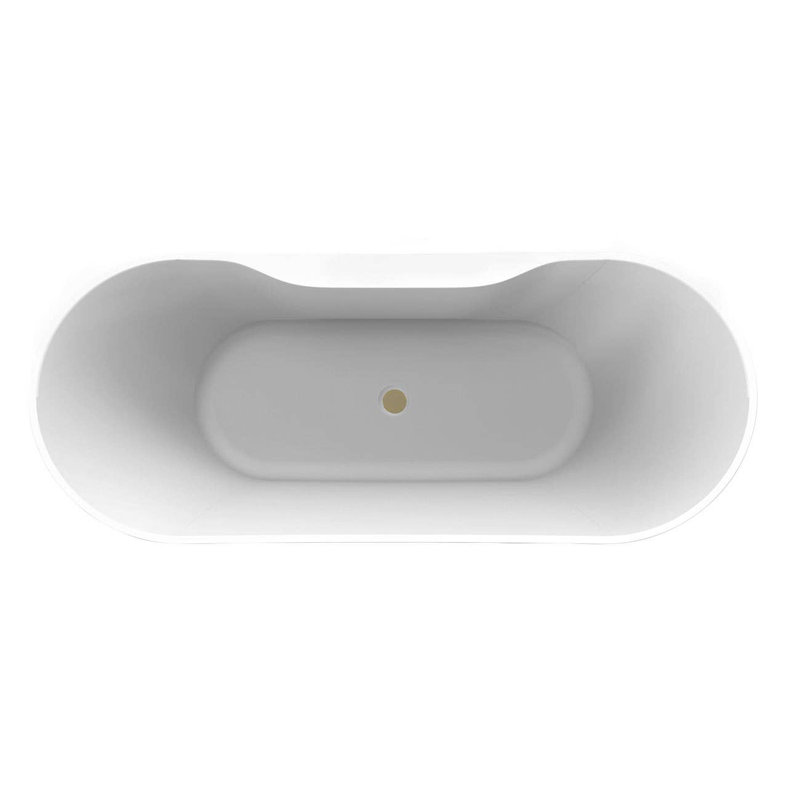67'' x 28.38'' Freestanding Soaking Acrylic Bathtub, White