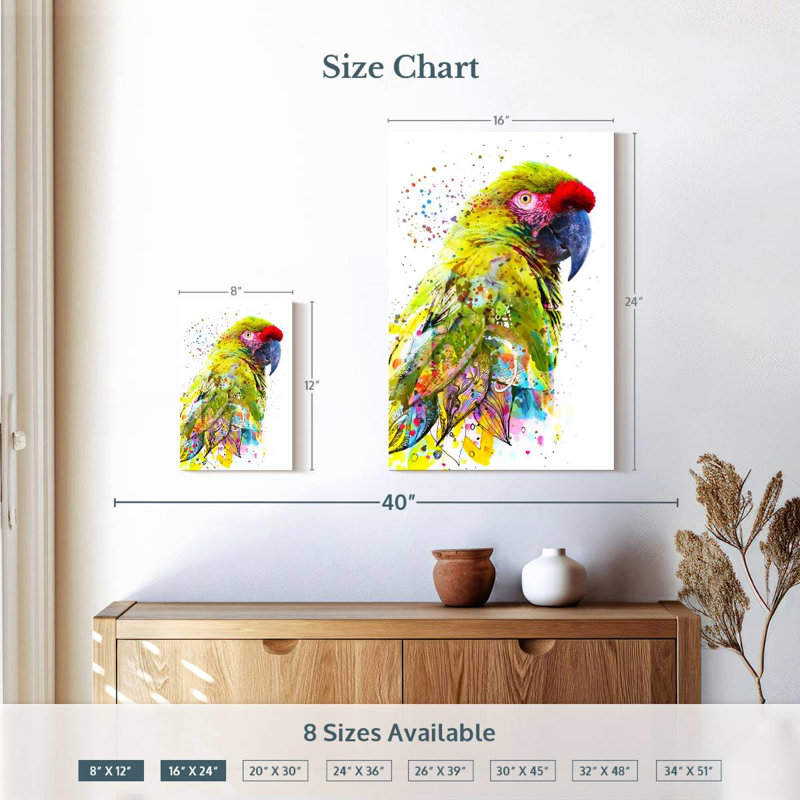 Brampt superbe oiseau de safari, H 12 po x l 8 po