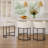 Modern Upholstered Counter Stool with Metal Frame-124062058