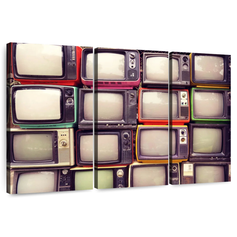 Téléviseurs rétro Kerner, H 48 po x l 74 po