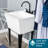 22.88 in. L x 23.5 in. W Free Standing Laundry Sink with Faucet-2084231471-2084231460